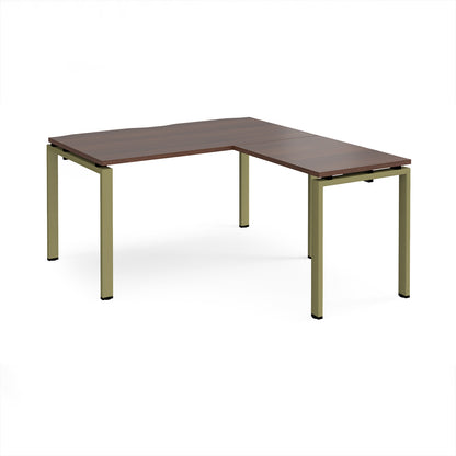 Adapt straight desk with return - ER1488-GN-W