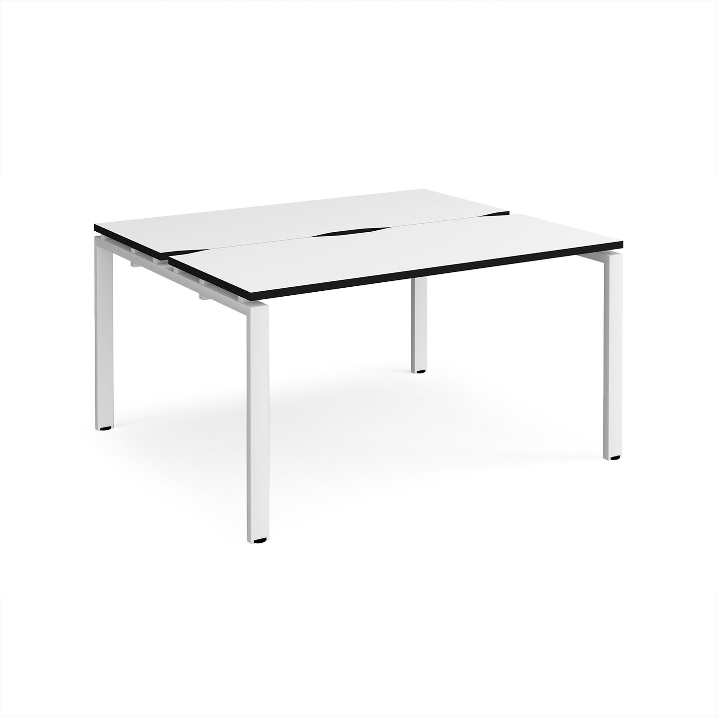 Adapt back to back desks 1200mm deep - E1412-WH-WK