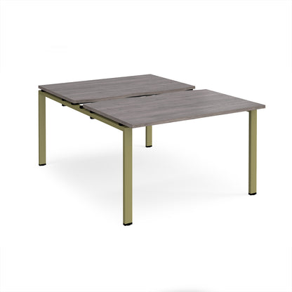 Adapt sliding top B2B desks 1600mm deep - STE1216-GN-GO