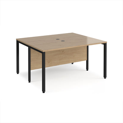 Maestro 25 bench back to back straight desks 1200mm - MB1412BKKO