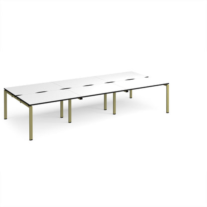 Adapt triple back to back desks 1600mm deep - E3616-GN-WK