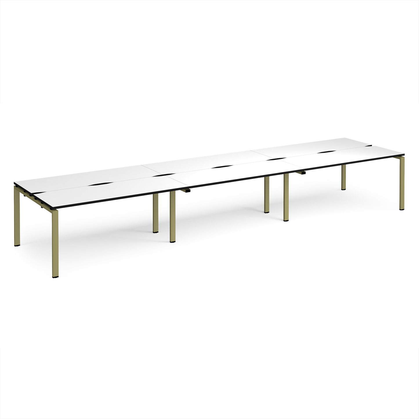 Adapt triple back to back desks 1200mm deep - E4812-GN-WK