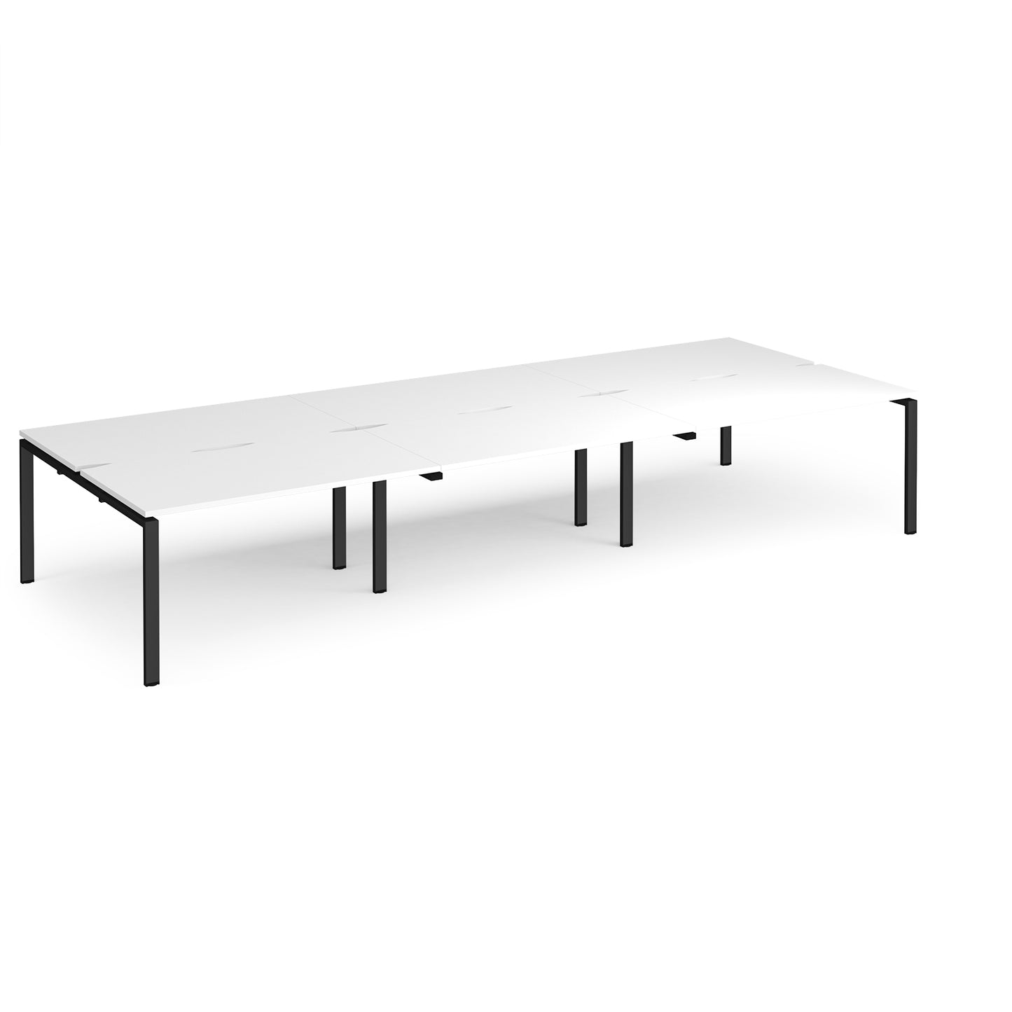Adapt triple back to back desks 1600mm deep - E4216-K-WH