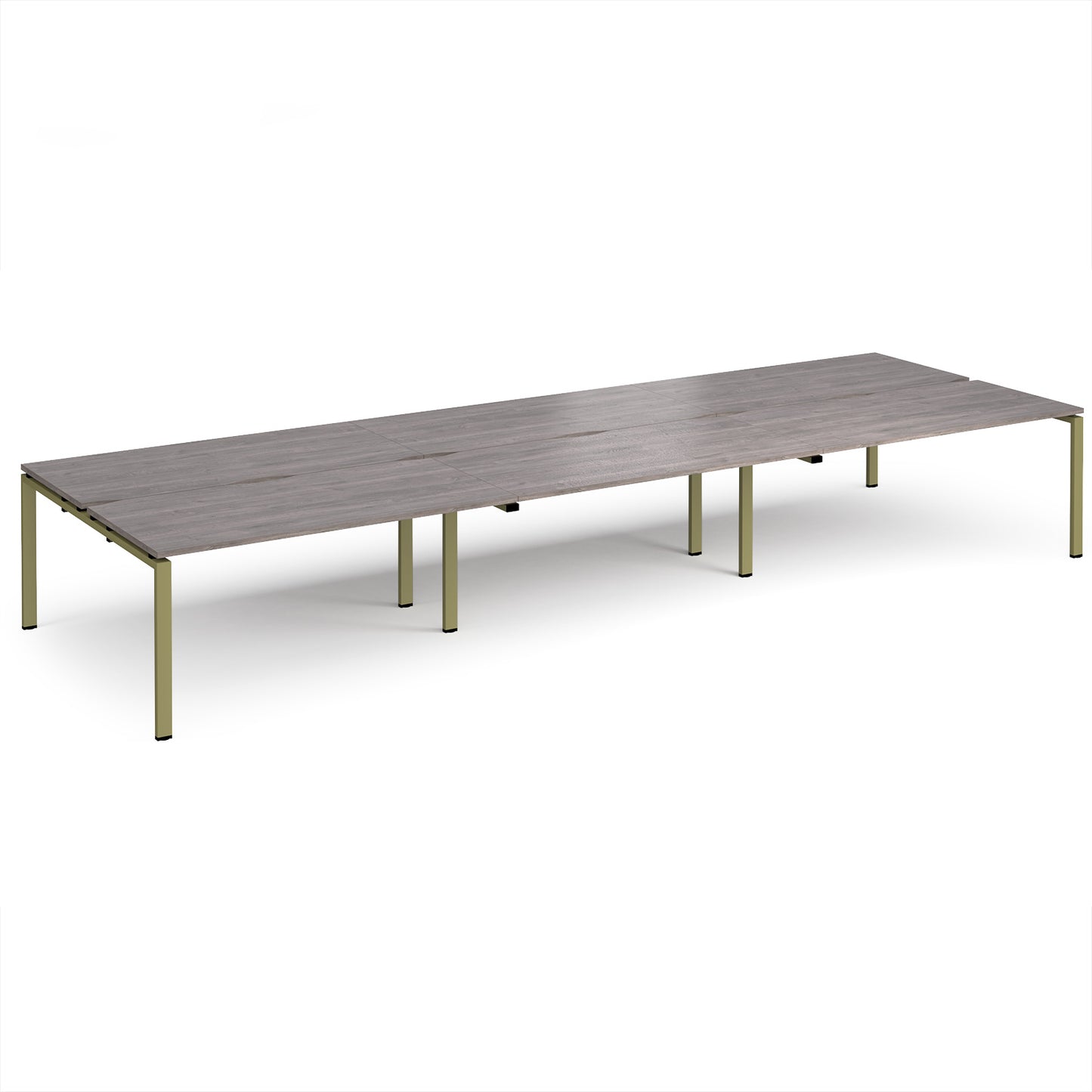 Adapt triple back to back desks 1600mm deep - E4816-GN-GO