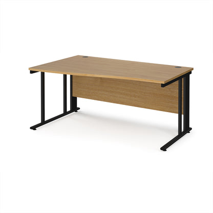Maestro 25 cable managed left hand wave desk - MCM16WLKO
