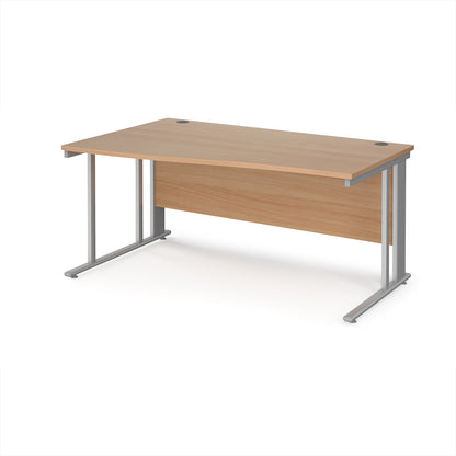 Maestro 25 cable managed left hand wave desk - MCM16WLSB