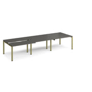 Adapt sliding top triple B2B desks 1200mm deep
