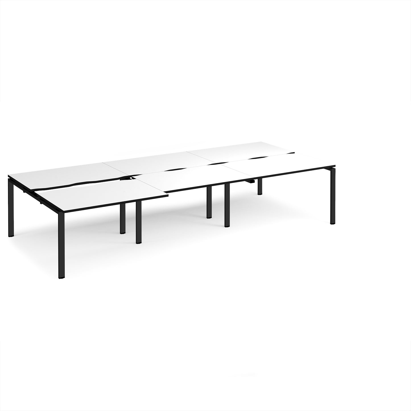 Adapt sliding top triple B2B desks 1600mm deep - STE3616-K-WK