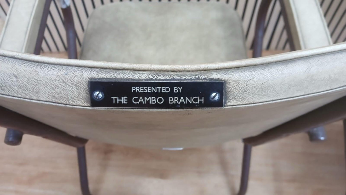 Vintage Shaw armchair - Genuine Leather