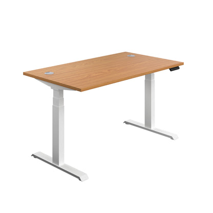 Aztec|Dual Motor|Sit Stand Desk|1800x800|Nova Oak-White