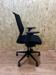 Bestuhl J1 Operator Office Chair,Fully Adjustable, Black Mesh/Fabric-UK DELIVERY