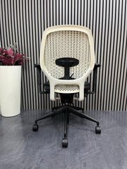 Orangebox Ara – Black Leather Seat– Lumbar Support  –Rrp£759 - UK Delivery