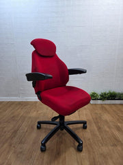 Kab Navigator Fabric Orthopaedic Chair Red Rrp 719 UK Delivery
