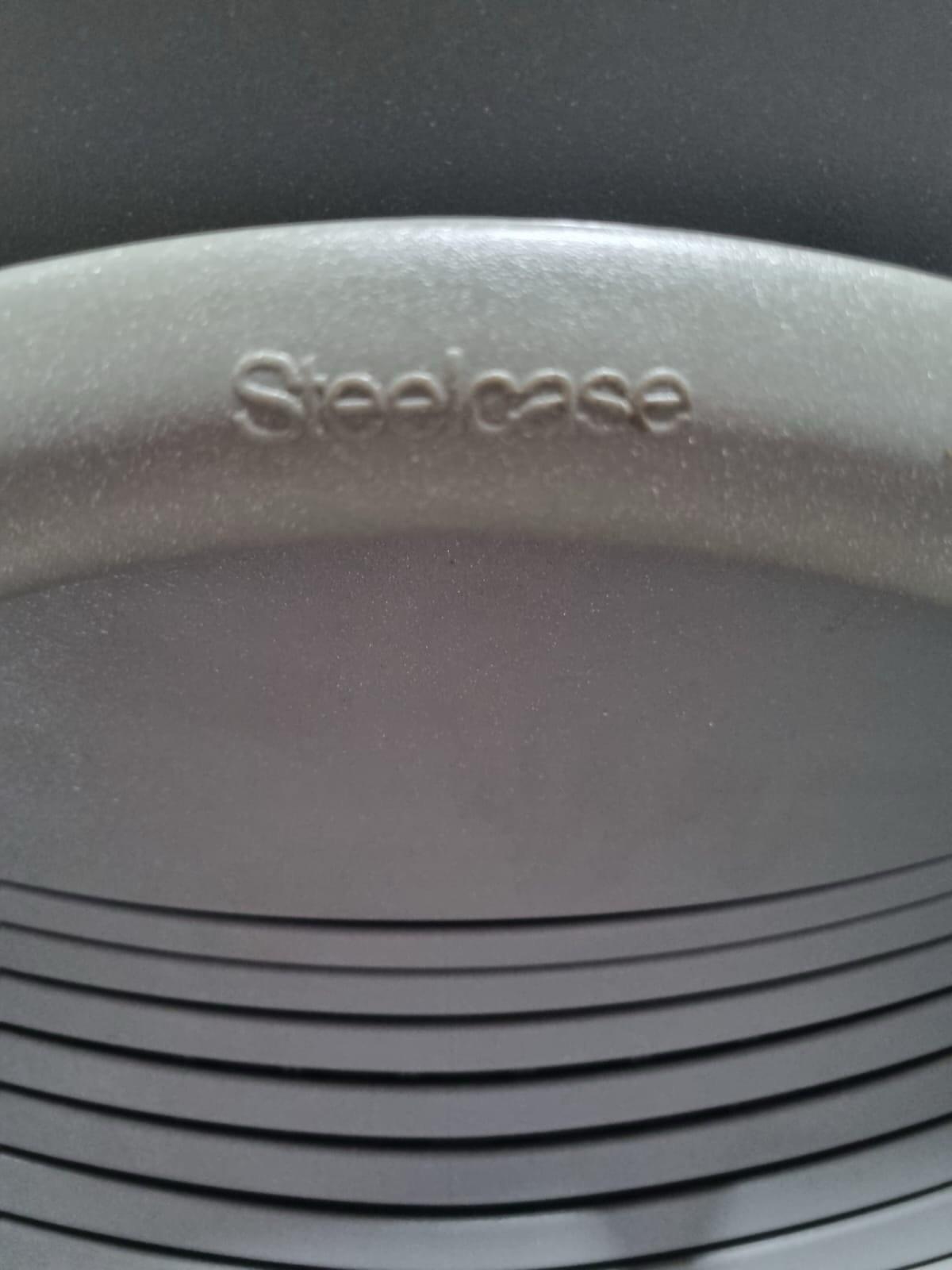 STEELCASE Leap Ergonomic Office Chair In Smokey Grey/black Leather - Can Deliver