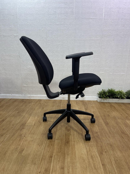 Elite Fully Adjustable Ergonomic Office Task Chair  Black