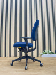 Refurbished Senator Sprint Ergonomic Task Chair – Dark Blue Fabric