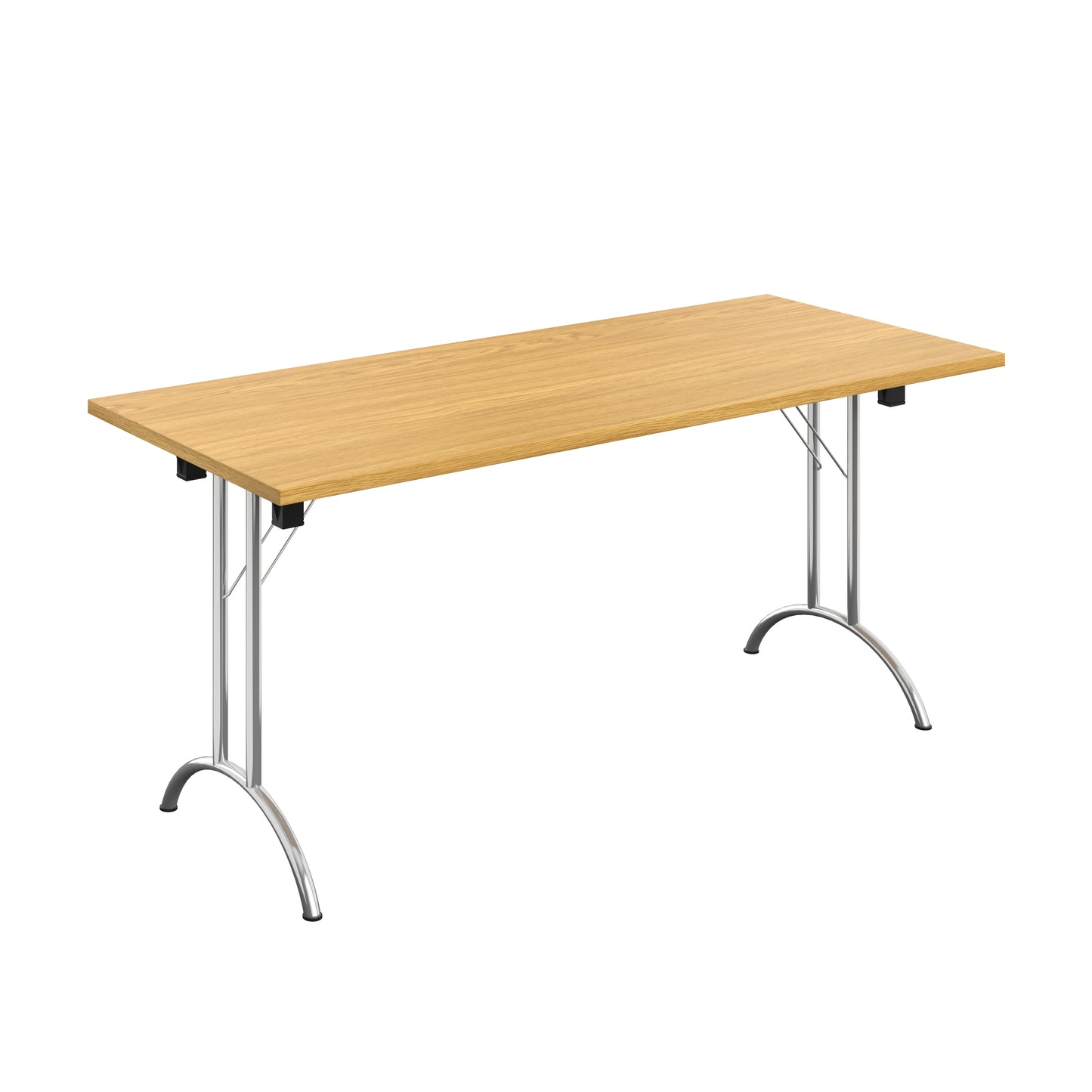 Aztec|Union|Folding Table (FSC)|Rectangular|1600x700|Chrome/Nova Oak