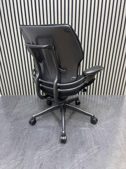 Humanscale Freedom Chair / Black Fabric / Gel Armrests - UK Delivery
