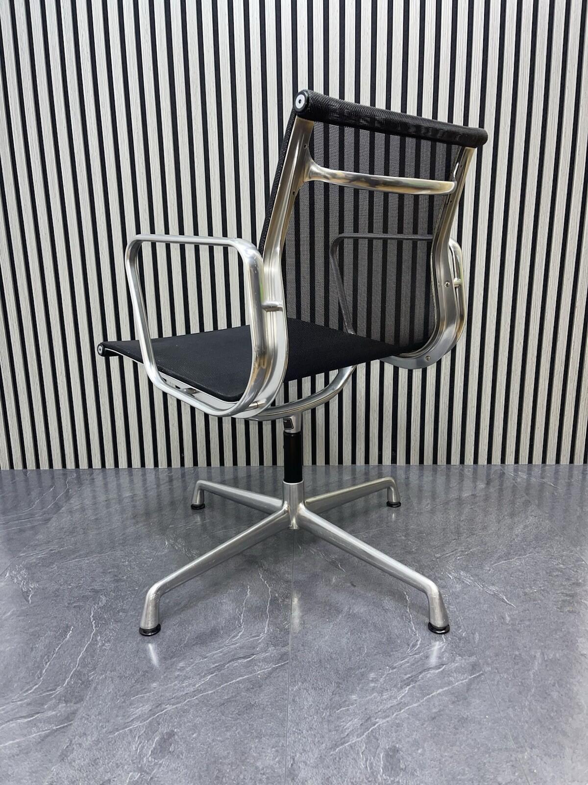 Genuine icf By Charles Eames Black Mesh Swivel Chair