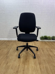 Elite Fully Adjustable Ergonomic Office Task Chair  Black