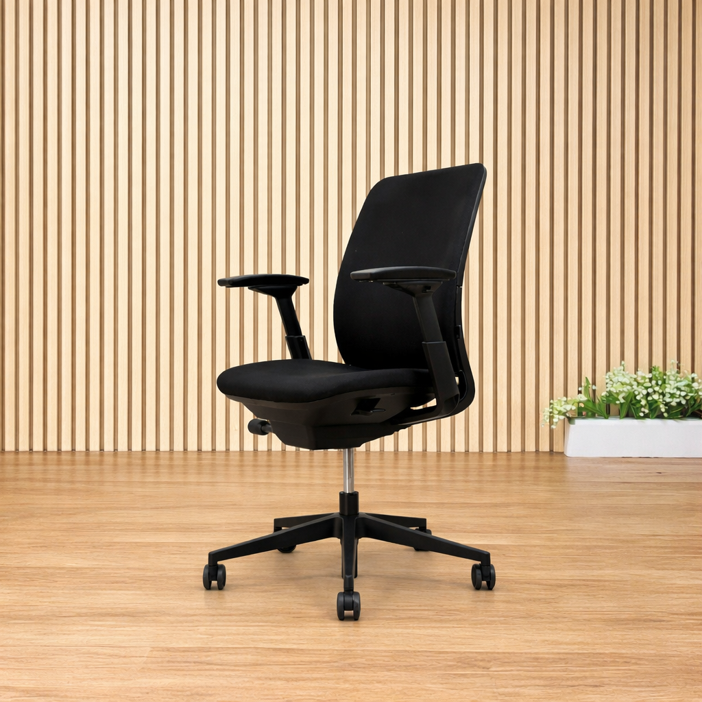 Steelcase Amia Office Chair Ergonomic Black Adjustable Arms Task Chair