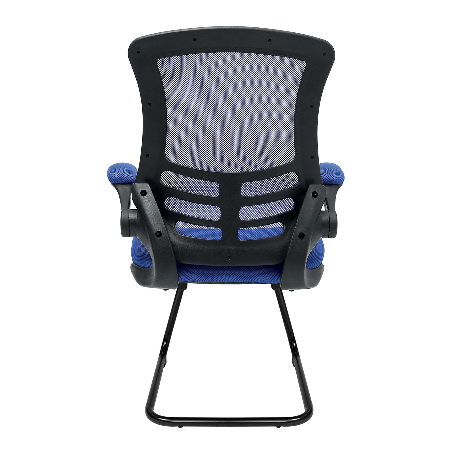 Luna - Best Selling Designer Cantilever Black Framed Mesh Chair with Folding Arms