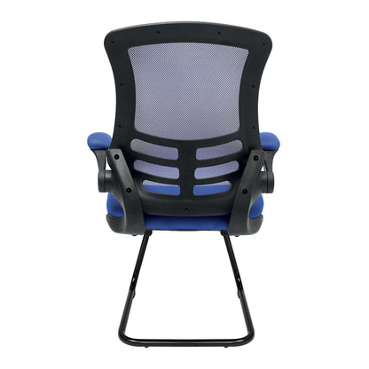 Luna - Best Selling Designer Cantilever Black Framed Mesh Chair with Folding Arms
