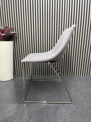 Pair of Elite Escape Designer Lounge Chair Grey Fabric Chrome Legs – Modern Office / Reception Seating – UK Delivery