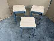 Single Stacking School Tables / Solid Metal Frame - CAN DELIVER ( 55cm X 55cm )