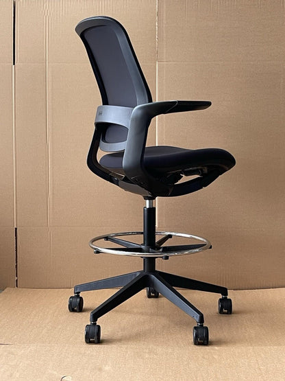 T25 Ergonomic Chair / Extended Height, Footrest - Excellent Condition - UK Delivery