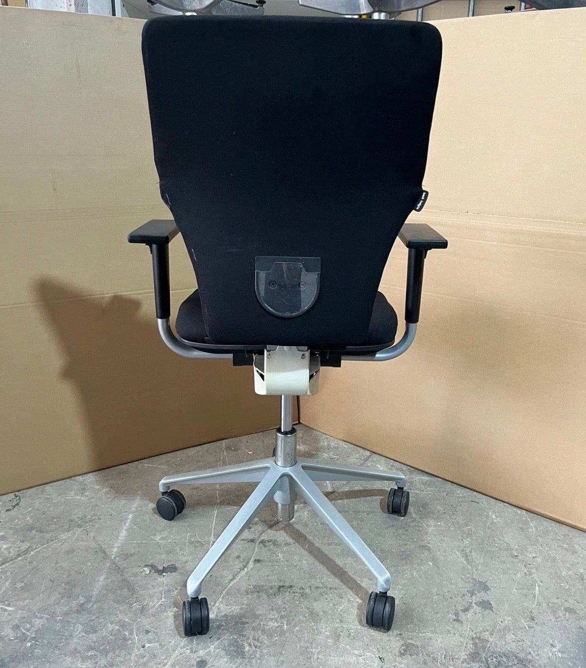 Orangebox X10 Ergonomic Office Chair – Black Upholstery – Silver Grey Base