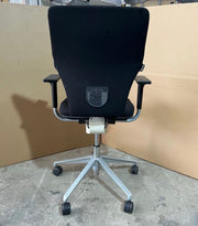 Orangebox X10 Ergonomic Office Chair – Black Upholstery – Silver Grey Base
