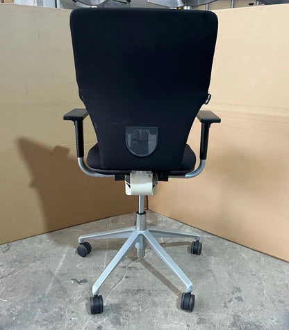 Orangebox X10 Ergonomic Office Chair – Black Upholstery – Silver Grey Base