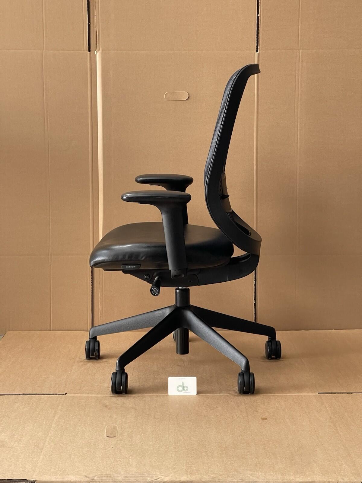 Orangebox Do Fully Adjustable Chair , Leather Seat - Many In Stock - UK Delivery