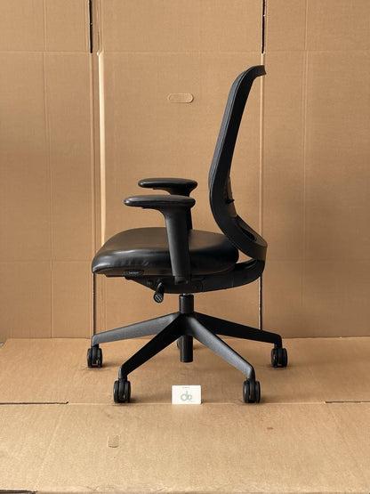Orangebox Do Fully Adjustable Chair , Leather Seat - Many In Stock - UK Delivery