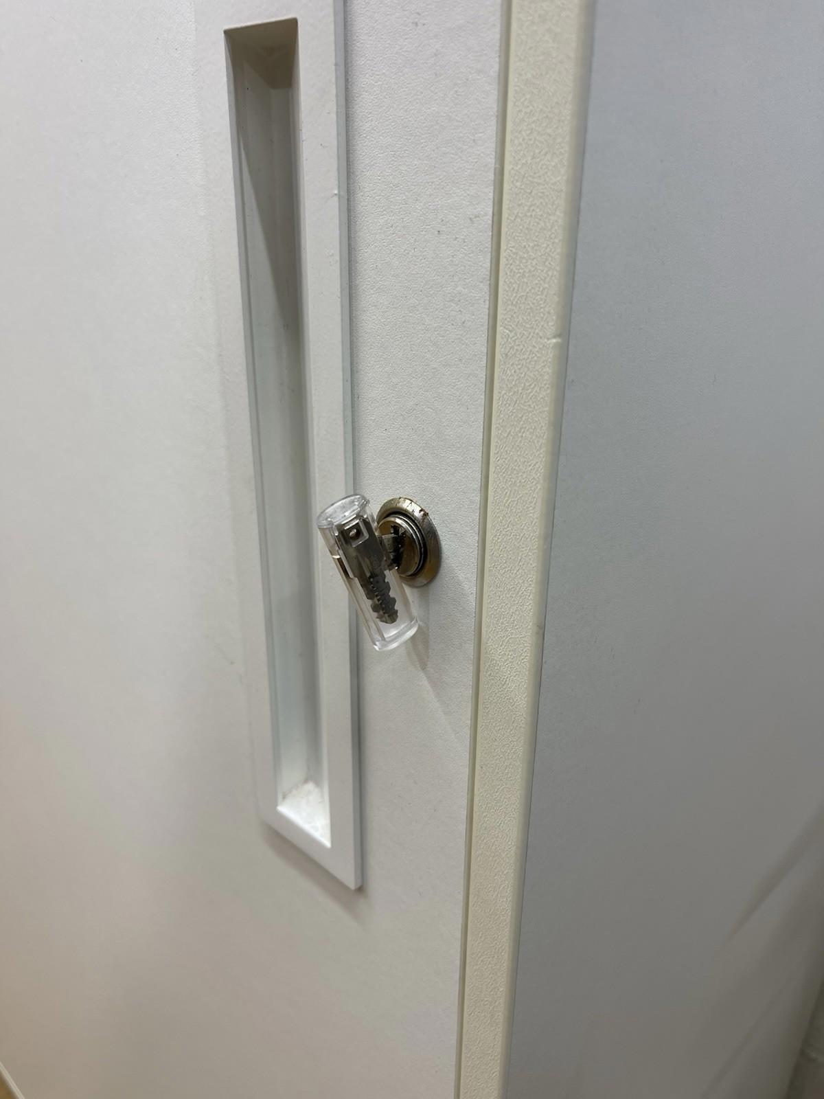 White Sliding Door Office Cupboard/ Cabinet - MANY AVAILABLE- CAN DELIVER