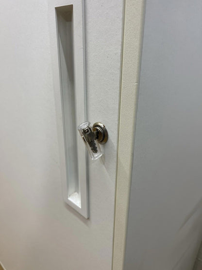 White Sliding Door Office Cupboard/ Cabinet - MANY AVAILABLE- CAN DELIVER