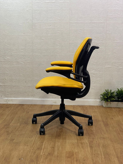 Humanscale Freedom Office Chair In Yellow Fabric
