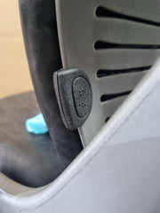 STEELCASE Leap Ergonomic Office Chair In Smokey Grey/black Leather - Can Deliver