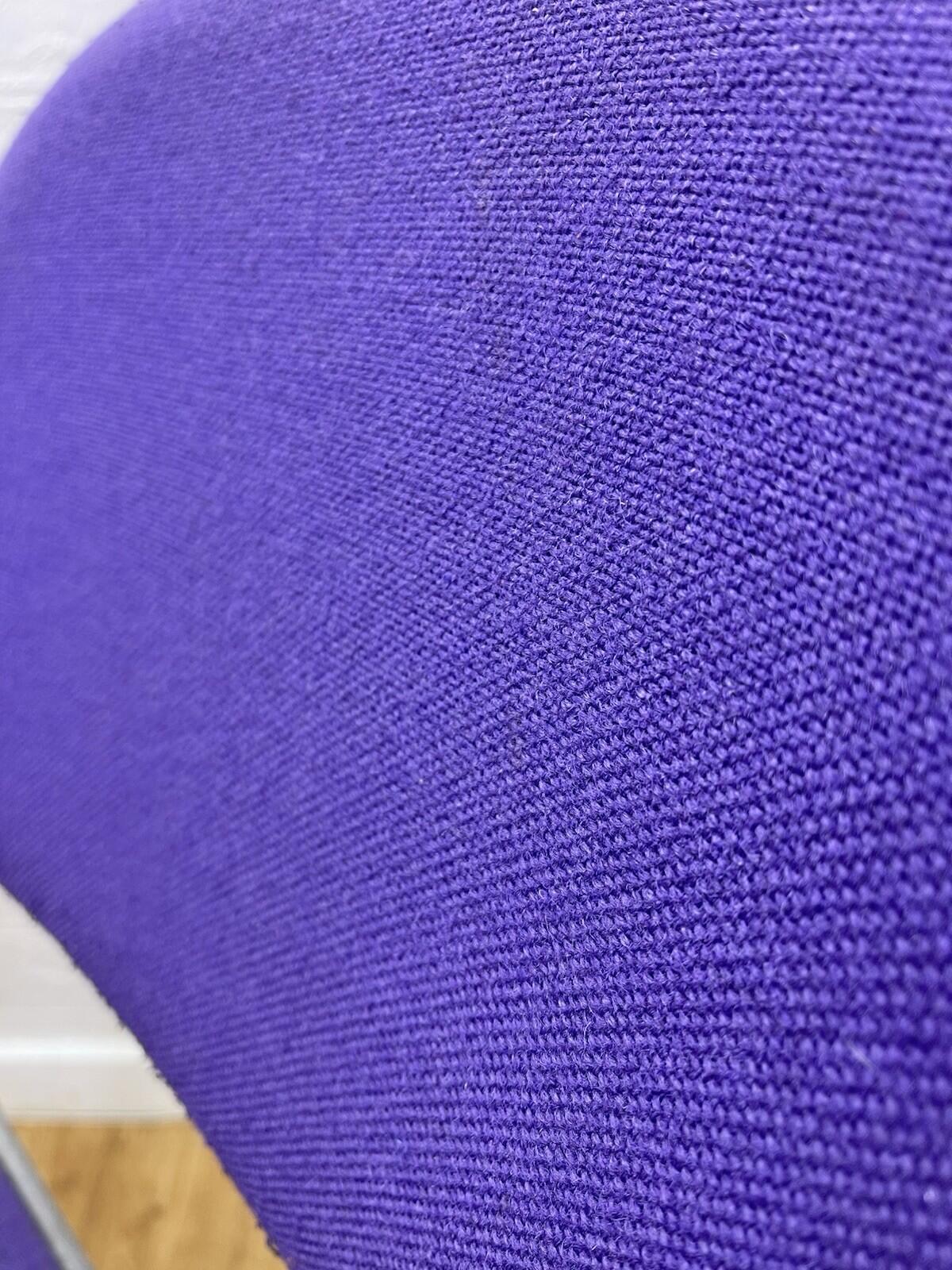 Cantilever Soft Padded Stacking Chairs / Purple / 6 Available  Can Deliver
