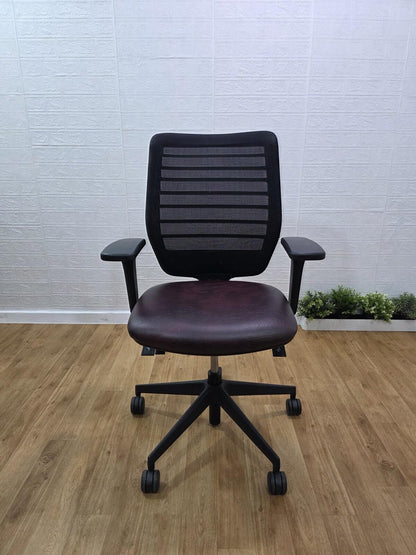 Senator Fuse Office Chair / Fully Adjustable / Leather Seat / UK DELIVERY