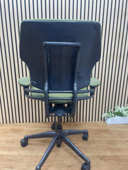 Humanscale Freedom Executive Office Chair In Green Fabric - UK DELIVERY
