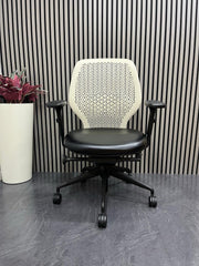 Orangebox Ara – Black Leather Seat– Lumbar Support  –Rrp£759 - UK Delivery