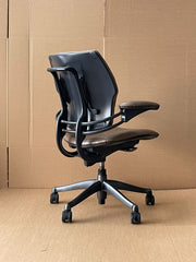 Humanscale Freedom Chair In Brown Patterned Leather - UK Delivery