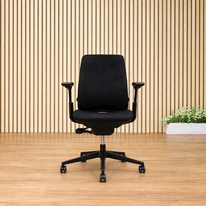 Steelcase Amia Office Chair Ergonomic Black Adjustable Arms Task Chair