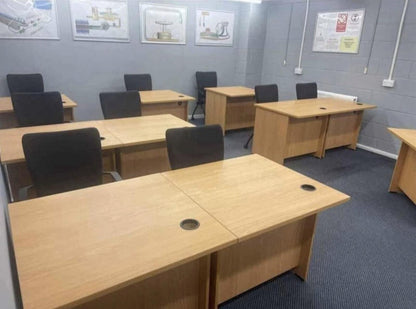 80cm By 80cm Modern Panelled Single Desks - 40 Available- CAN DELIVER