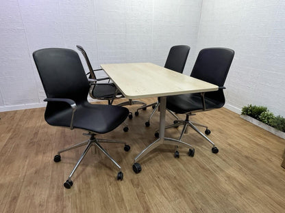 Set Of 1 Senator Foldable Mobile Table & 4 Lucia Chairs