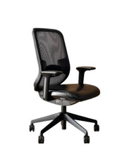 Orangebox Do Refurbished Ergonomic Office Chair – Black Faux Leather – UK Delivery & Bradford Collection