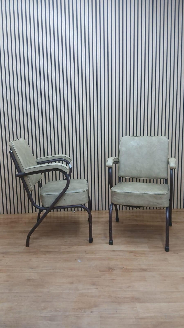 Vintage Shaw armchair - Genuine Leather