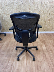 Ergohuman Enjoy* Operator Chair, Adjustable, Black Mesh- 4D Armrests-UK DELIVERY